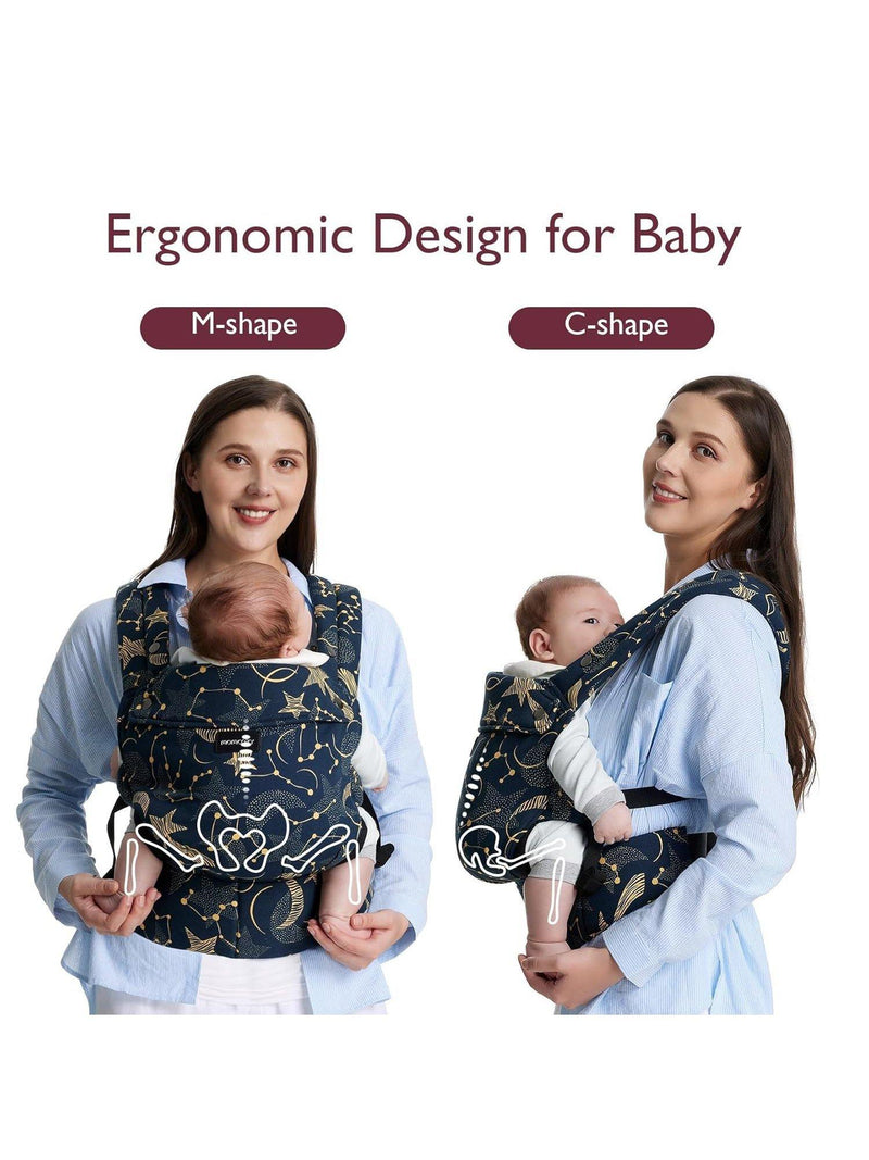 Momcozy Ergonomic Baby Carrier Starry Night, imported from the UK