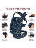 Momcozy Ergonomic Baby Carrier Starry Night, imported from the UK