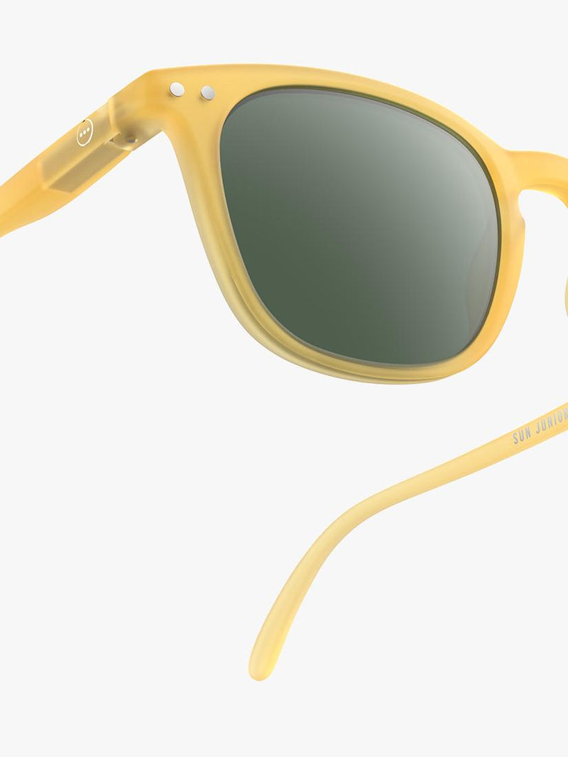 IZIPIZI junior square yellow sunglasses for ages 5-10 - British product