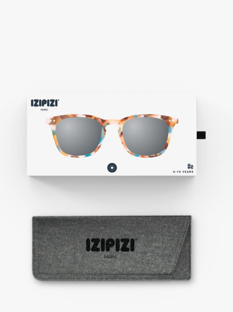 IZIPIZI junior square sunglasses blue/multi for ages 5-10, imported from the UK