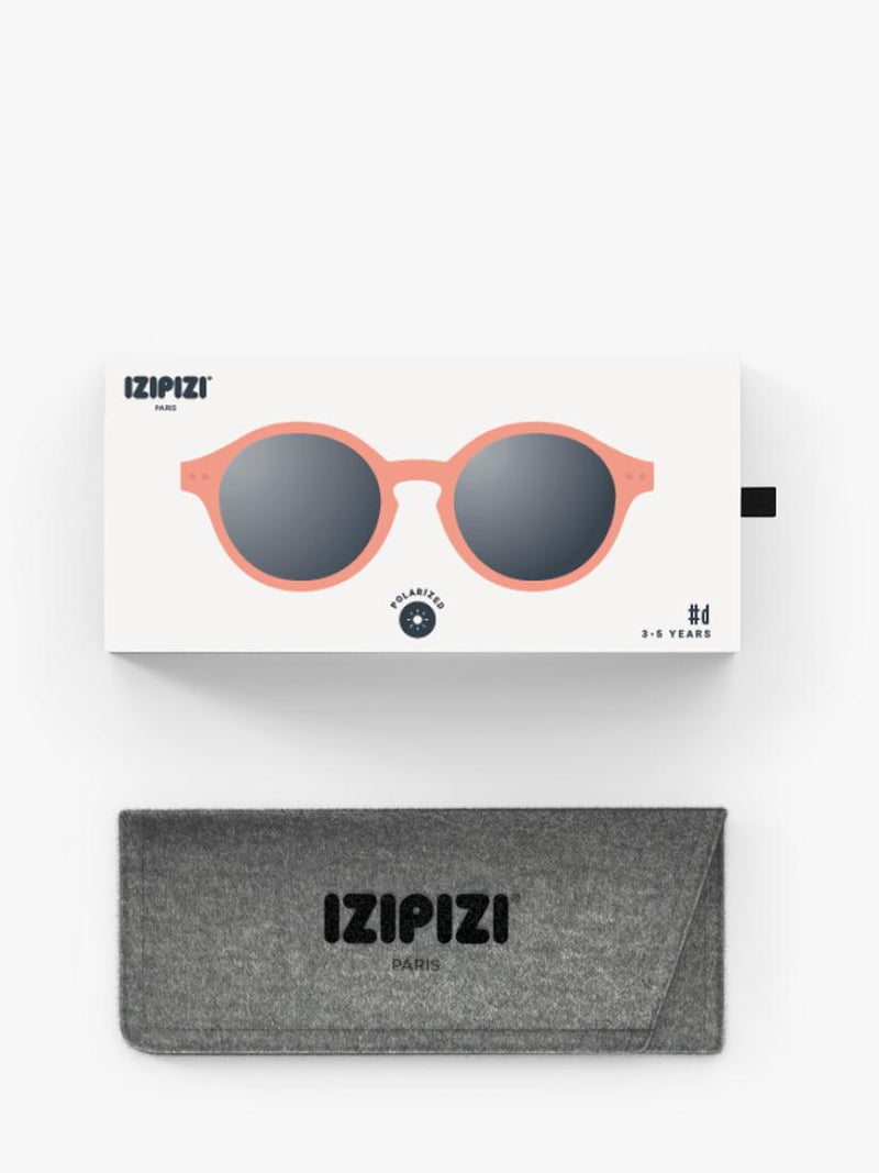 IZIPIZI kids' polarised round sunglasses orange frame for ages 3-5 years, UK version