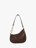 Dune London Direction suede shoulder bag with chain detail, UK version