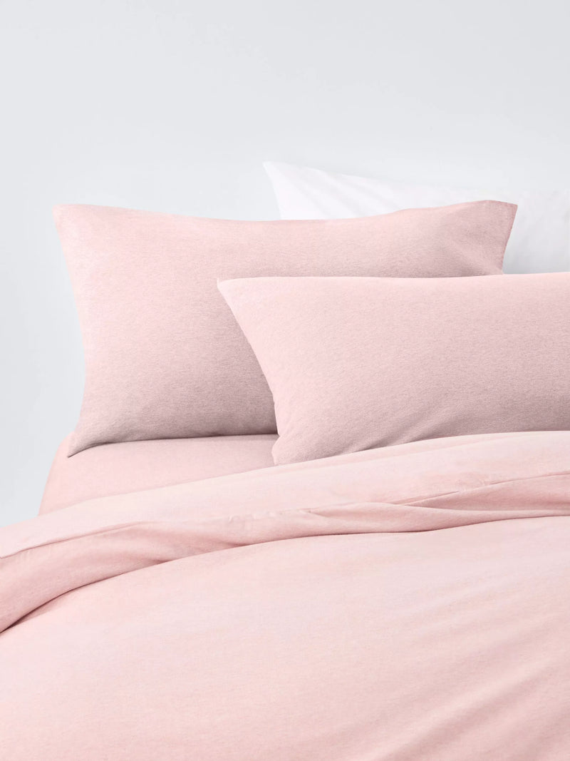 John Lewis Cotton Jersey Duvet Cover Set with Fitted Sheet Single
