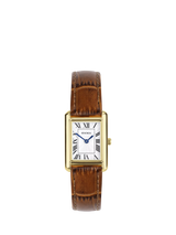 John Lewis Sekonda 40695 Women's Guilloche Dial Leather Strap Watch, Brown- Buy online at McGrocer