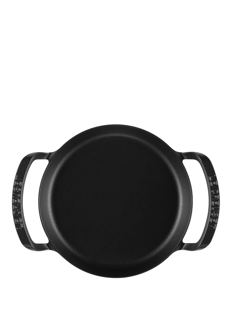 Le Creuset outdoor cast iron skillet Satin Black 25cm, imported from the UK