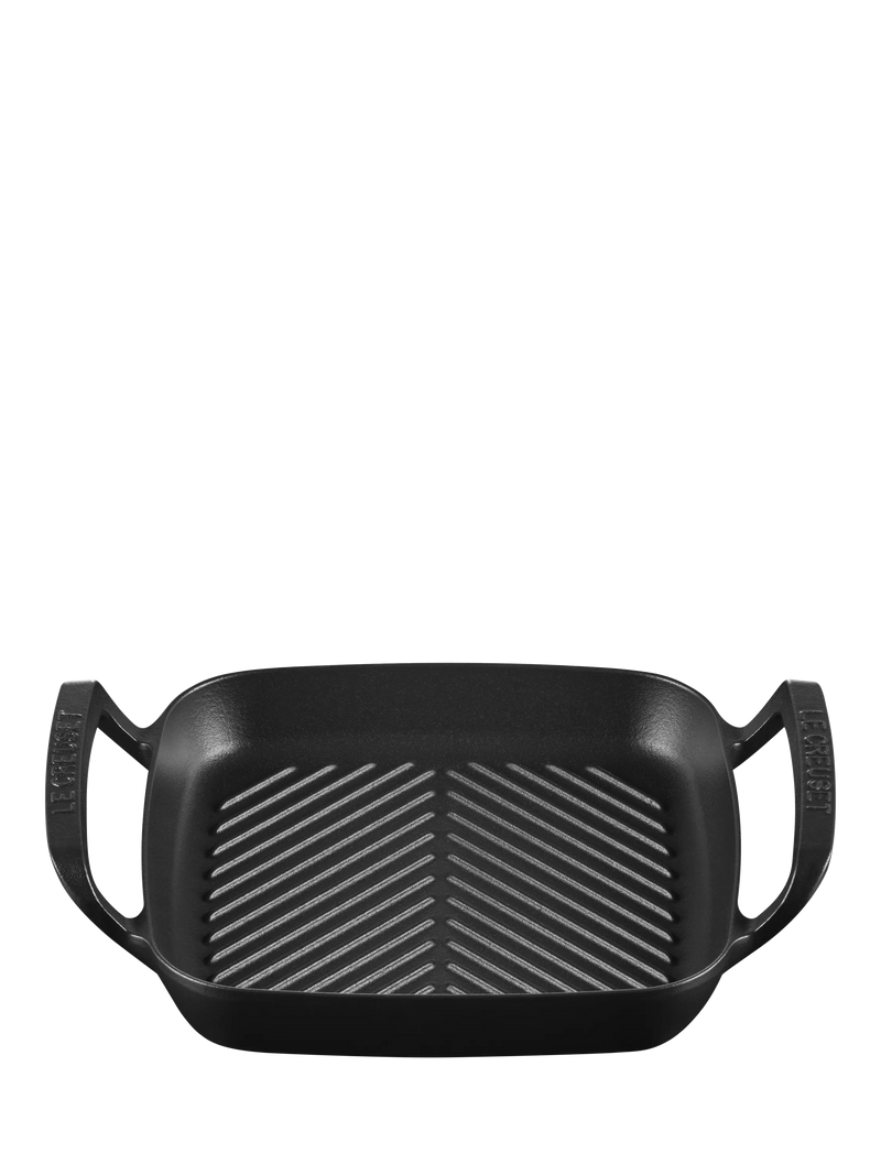 Le Creuset outdoor square grill matte black 26cm (British brand)