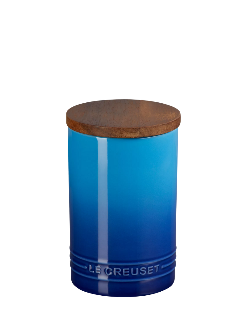 Le Creuset stoneware storage jar Azure 770ml, UK version