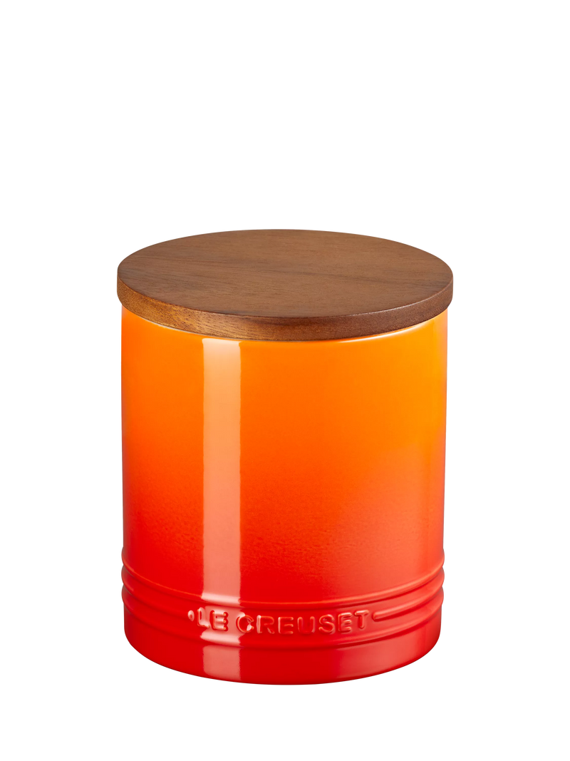 Le Creuset stoneware storage jar Volcanic 1.1L, UK version
