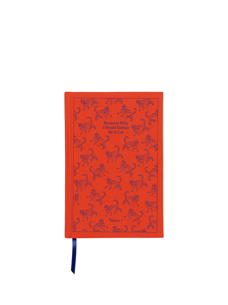 DesignWorks Ink red cat journal with hardback cover - British product