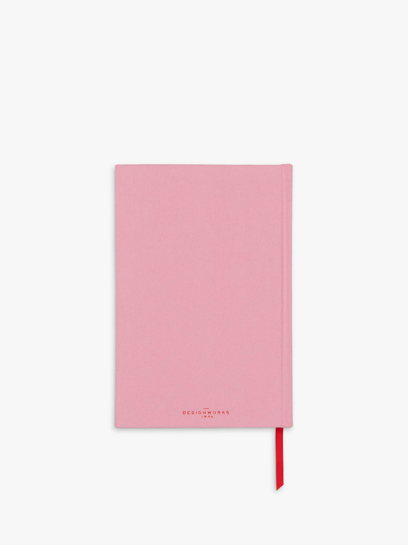 DesignWorks Ink hardback journal pink 240 pages, UK version