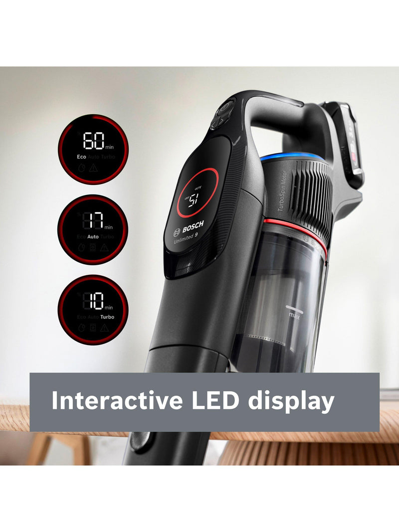 Bosch Unlimited 9 cordless vacuum cleaner black (British brand)