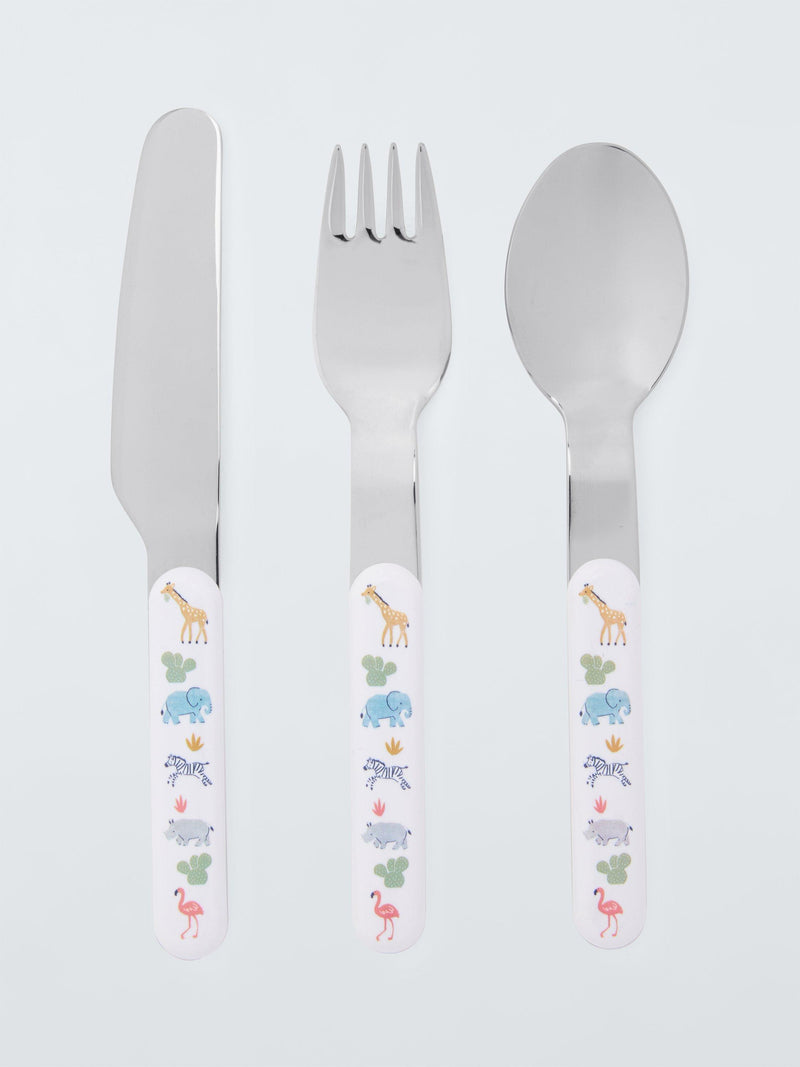 John Lewis Children's Safari Cutlery Set 3 Piece, UK version