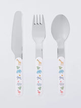 John Lewis Children's Safari Stainless Steel Cutlery Set 3 Piece- Buy online at McGrocer
