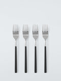 John Lewis black recycled handle cutlery set 16 piece (British brand)