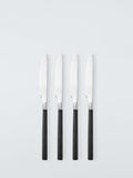 John Lewis black recycled handle cutlery set 16 piece (British brand)