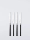 John Lewis black recycled handle cutlery set 16 piece (British brand)