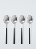 John Lewis black recycled handle cutlery set 16 piece (British brand)