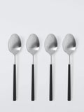 John Lewis black recycled handle cutlery set 16 piece (British brand)