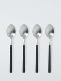 John Lewis black recycled handle cutlery set 16 piece (British brand)