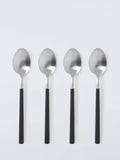 John Lewis black recycled handle cutlery set 16 piece (British brand)