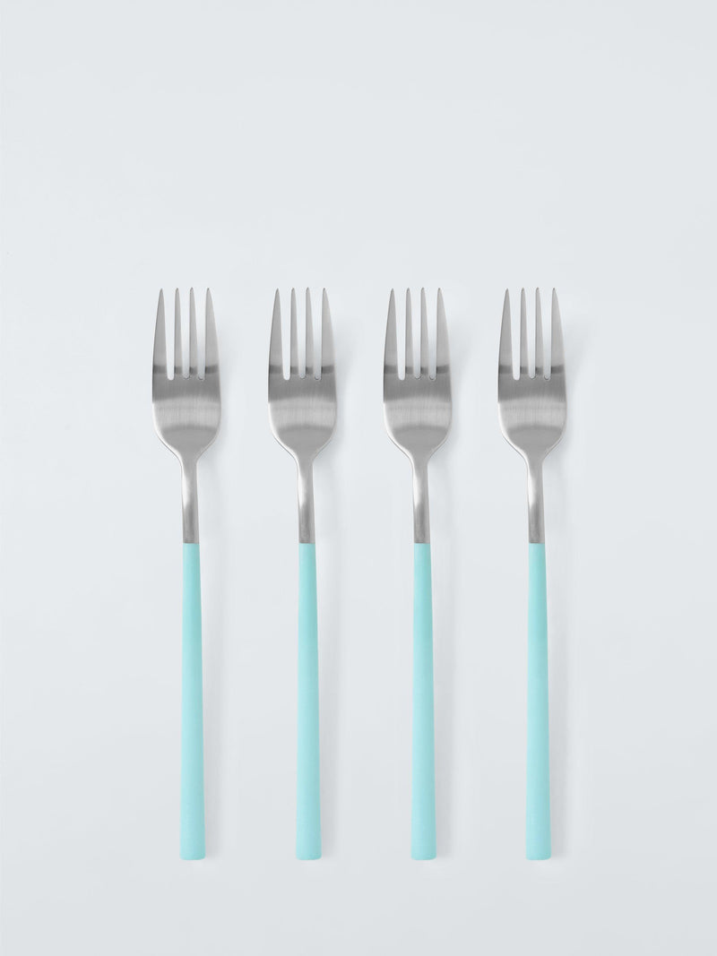 John Lewis recycled handle cutlery set 16 piece blue, UK version