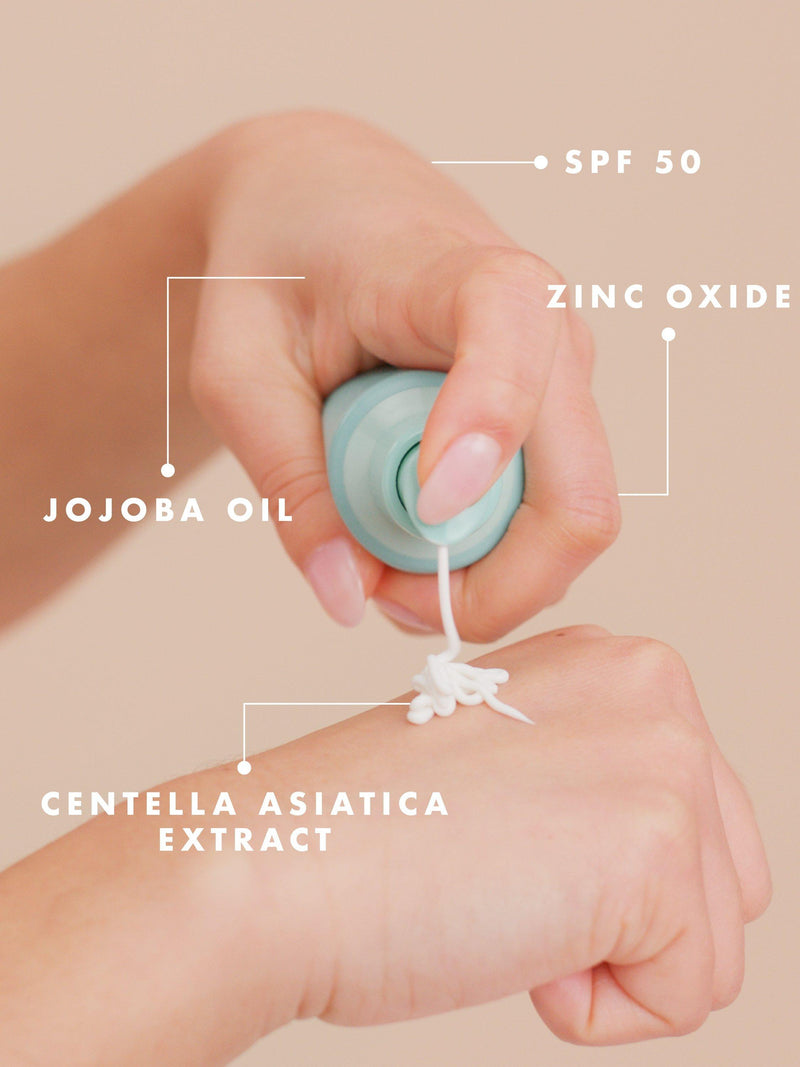 Hello Sunday Mineral SPF 50 Non-Comedogenic Moisturiser with Centella Asiatica 70ml, UK version