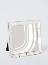 John Lewis John Lewis Mother Of Pearl Block Photo Frame, 4 x 4 inch (10 x 10 cm), Silver Plated- Buy online at McGrocer