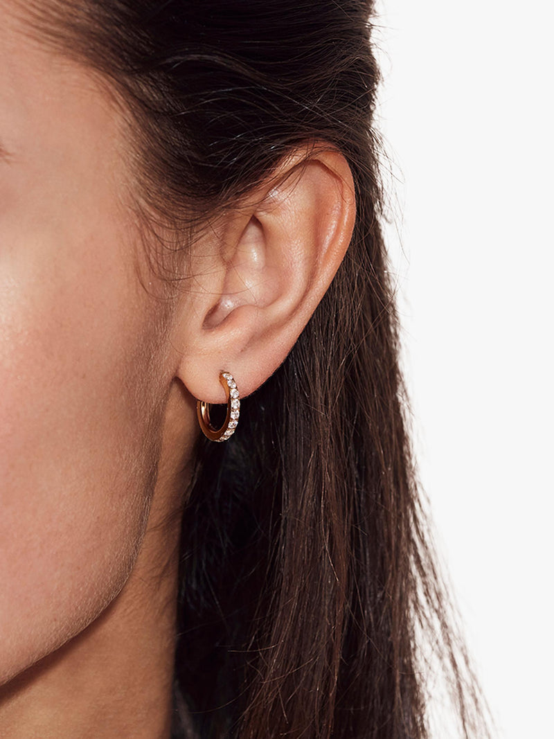 EDBLAD gold hoop earrings 1.5 cm (British brand)