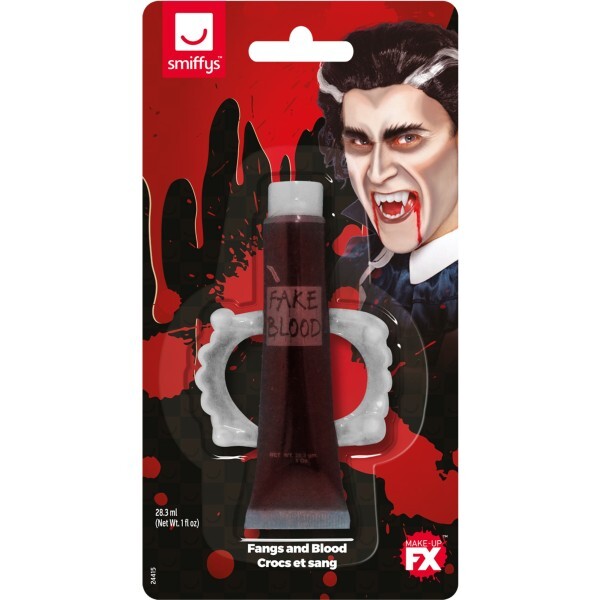 Smiffys Fangs and Blood make-up FX set 28.3ml, UK version