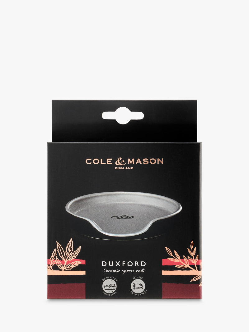 Cole & Mason ceramic spoon rest charcoal grey - British product