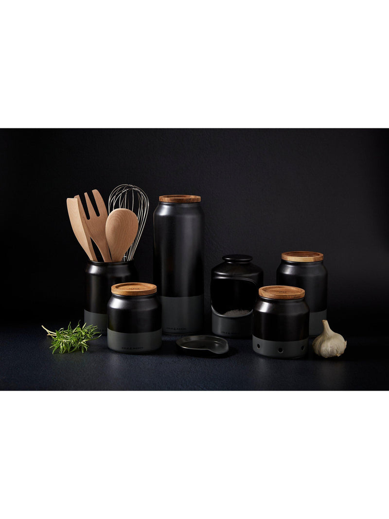 Cole & Mason ceramic spoon rest charcoal grey - British product