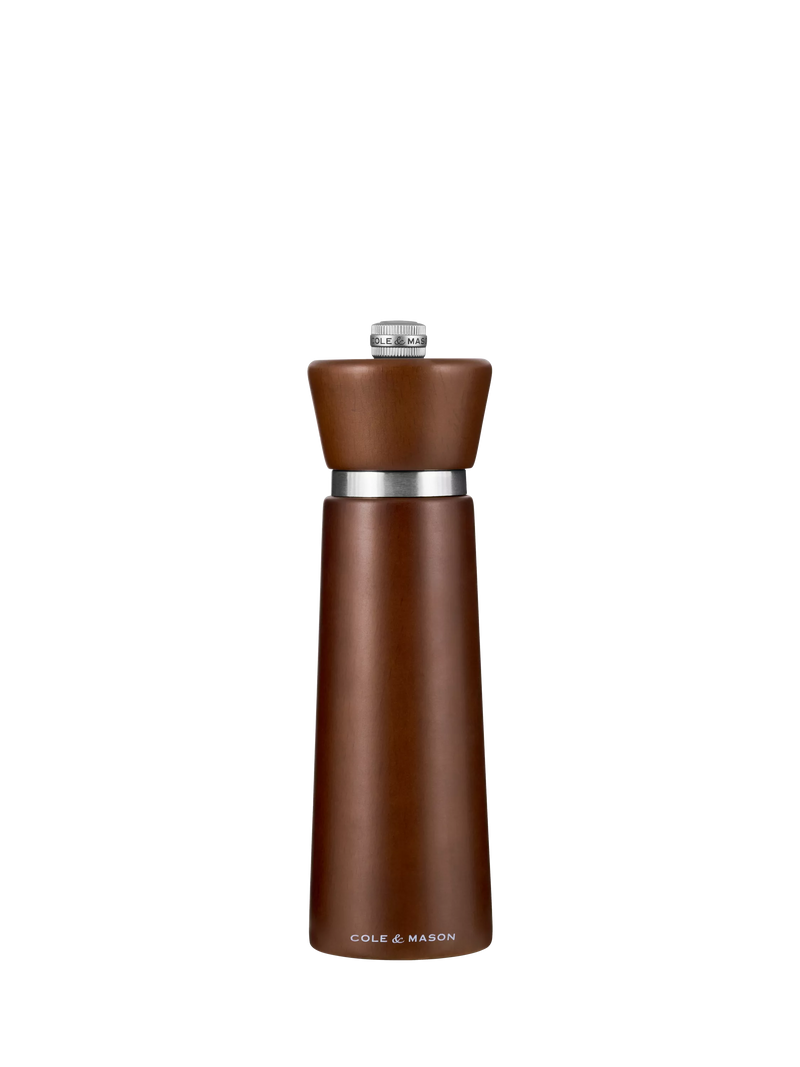 Cole & Mason Millbank salt mill brown 18cm, imported from the UK