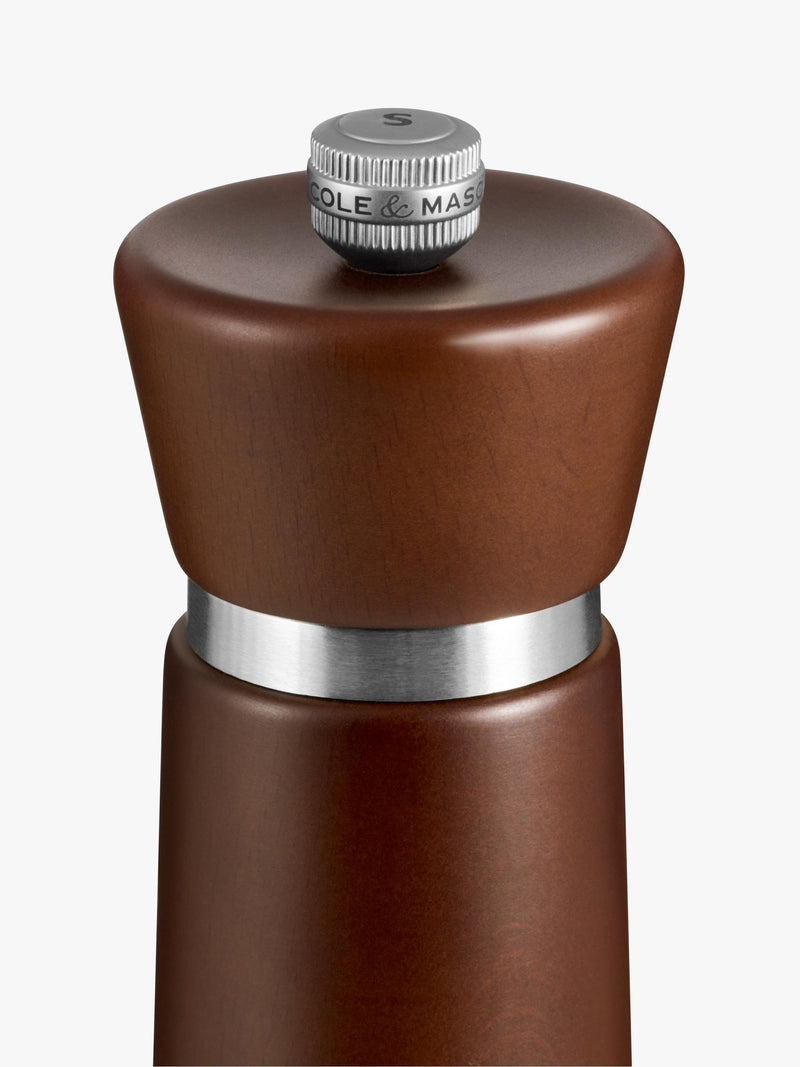Cole & Mason Millbank salt mill brown 18cm, imported from the UK