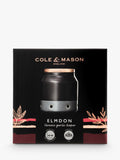 Cole & Mason Elmdon ceramic garlic jar charcoal grey - British product