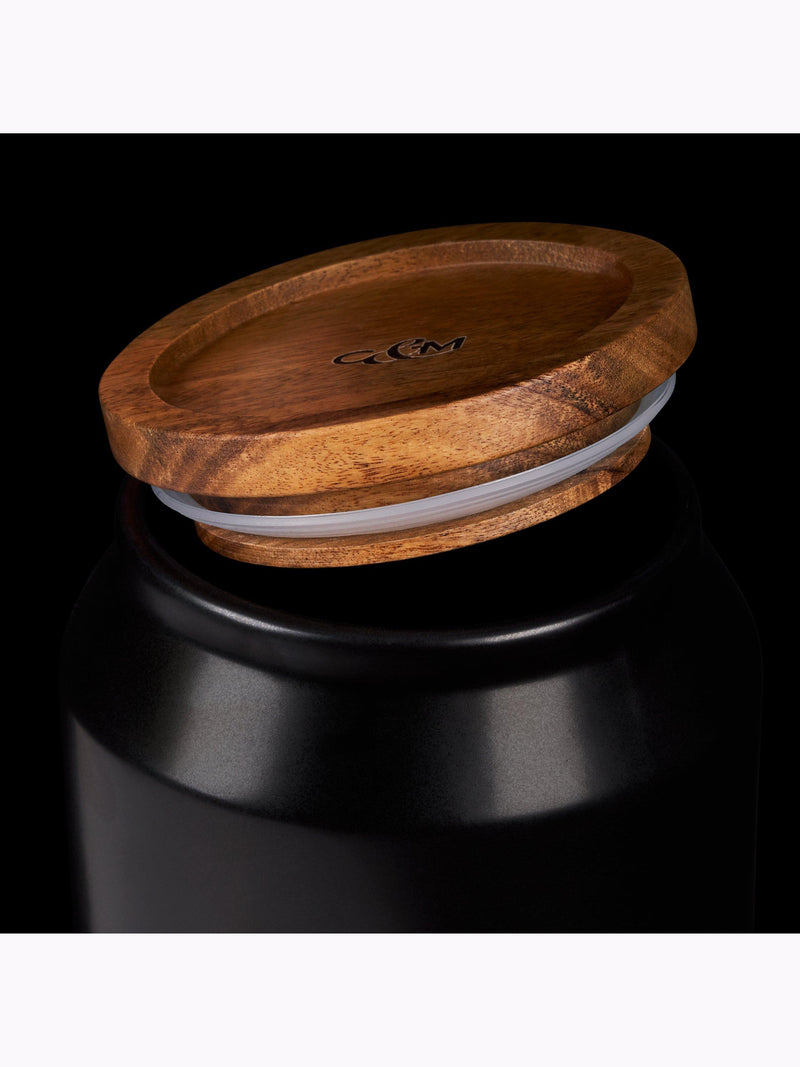 Cole & Mason ceramic storage jar charcoal grey 17cm - British product