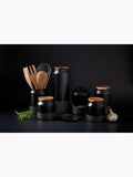 Cole & Mason ceramic storage jar charcoal grey 17cm - British product