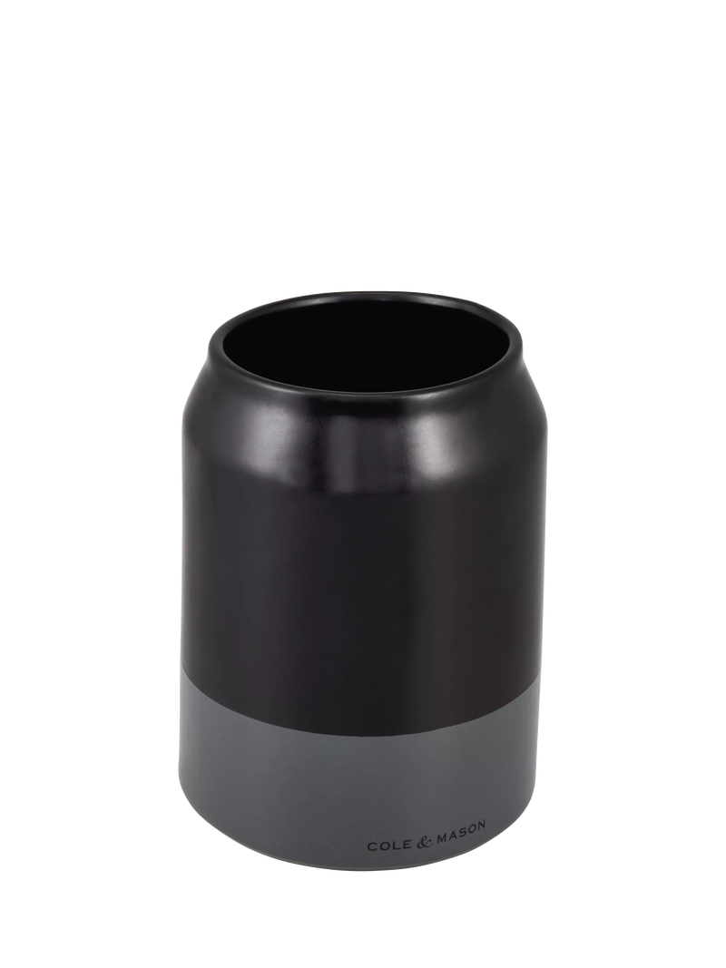 Cole & Mason ceramic utensil pot charcoal grey, imported from the UK