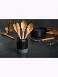 Cole & Mason ceramic utensil pot charcoal grey, imported from the UK