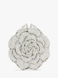 Dune London silver diamante flower clutch bag (British brand)