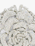 Dune London silver diamante flower clutch bag (British brand)
