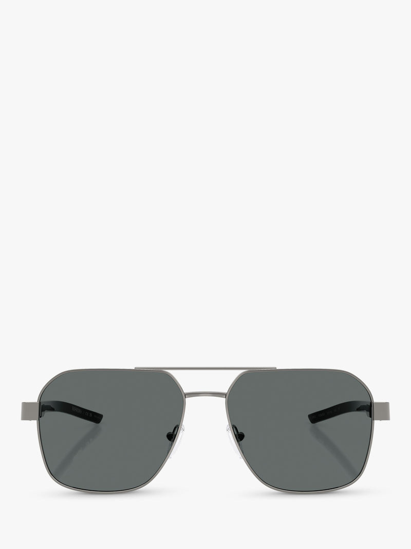 Scuderia Ferrari square sunglasses 57mm silver/grey - British product
