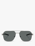 Scuderia Ferrari square sunglasses 57mm silver/grey - British product