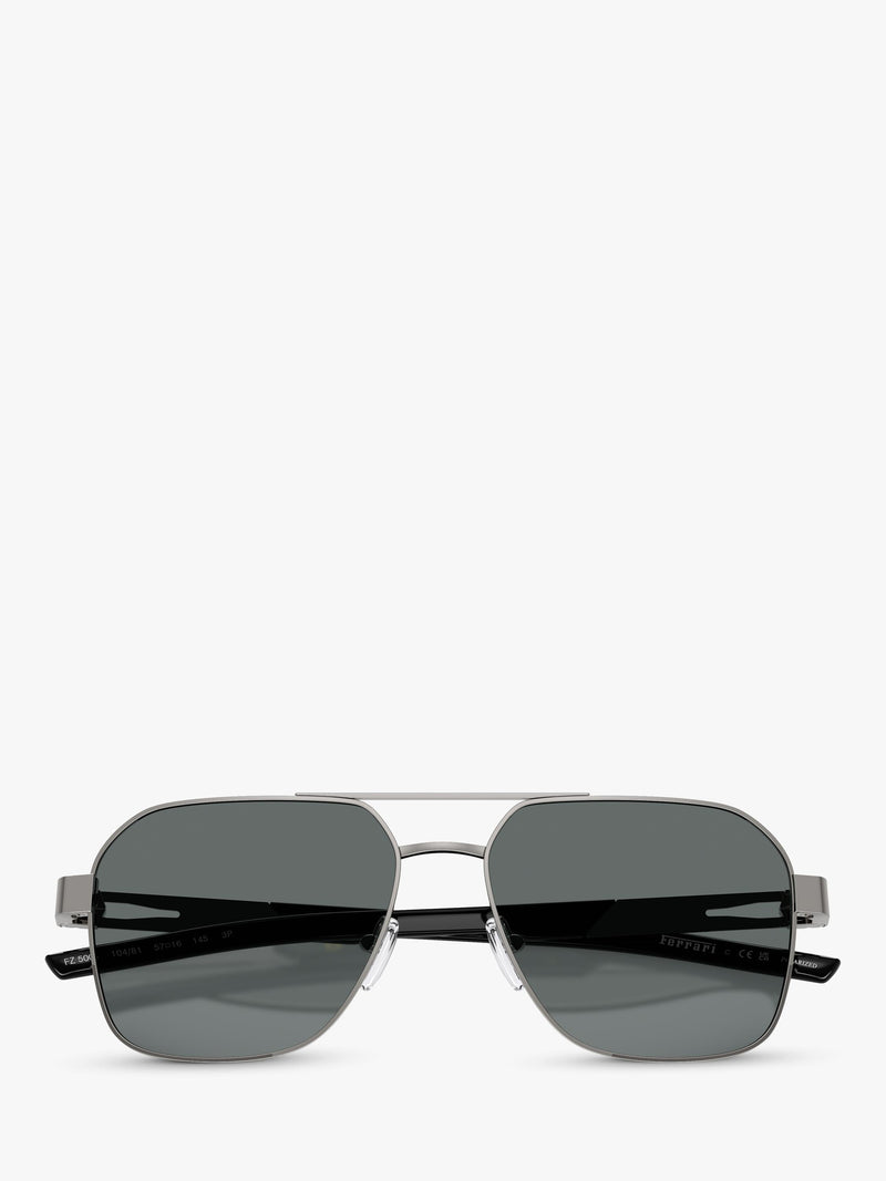Scuderia Ferrari square sunglasses 57mm silver/grey - British product