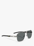 Scuderia Ferrari square sunglasses 57mm silver/grey - British product