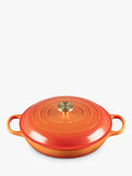 Cast Iron Shallow Casserole with Shimmering Finish 30cm