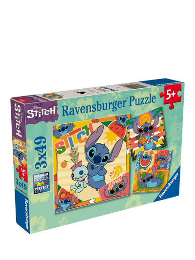 Disney Stitch 3 i en boks puslesett, 49 brikker