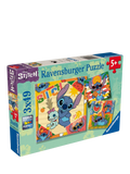 Disney Stitch 3 in a Box jigsaw puzzle set, 49 pieces - British product