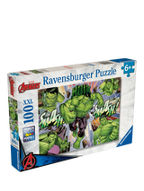 John Lewis Ravensburger Marvel Hulk XXL Jigsaw Puzzle 100 Pieces- Buy online at McGrocer