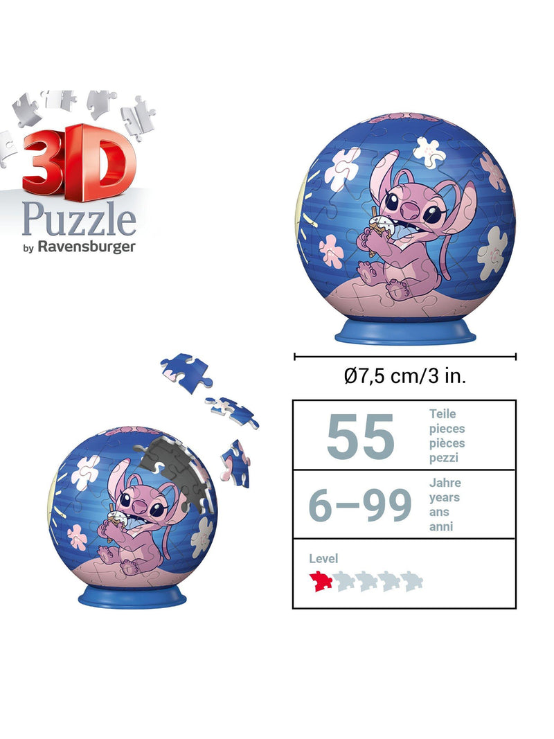 Ravensburger 3D jigsaw puzzle Stitch Angel Scrump 54 pieces, UK version