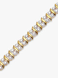 Mogul 9ct gold double row tennis bracelet 1ct diamonds, UK version